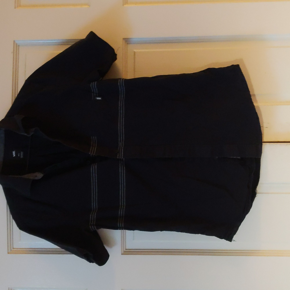 Vans men's button down short sleeve shirt size small